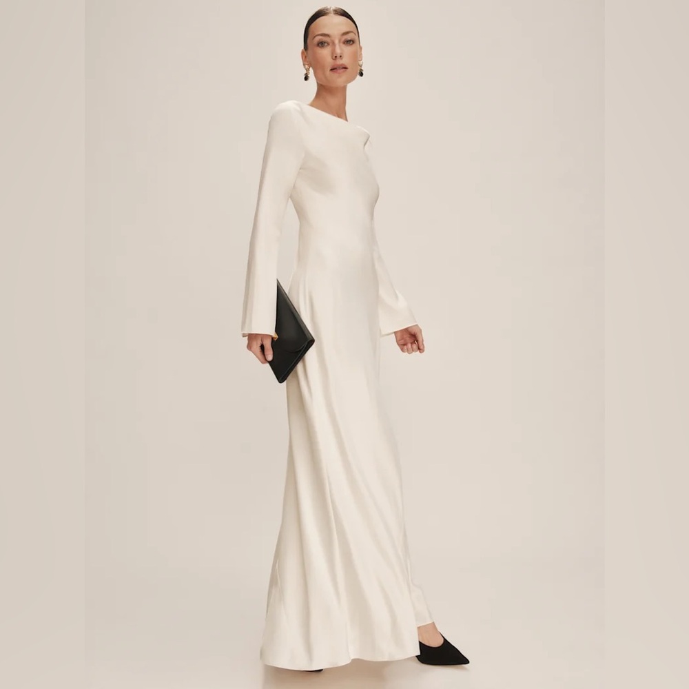 Reformation Ciana Satin Dress